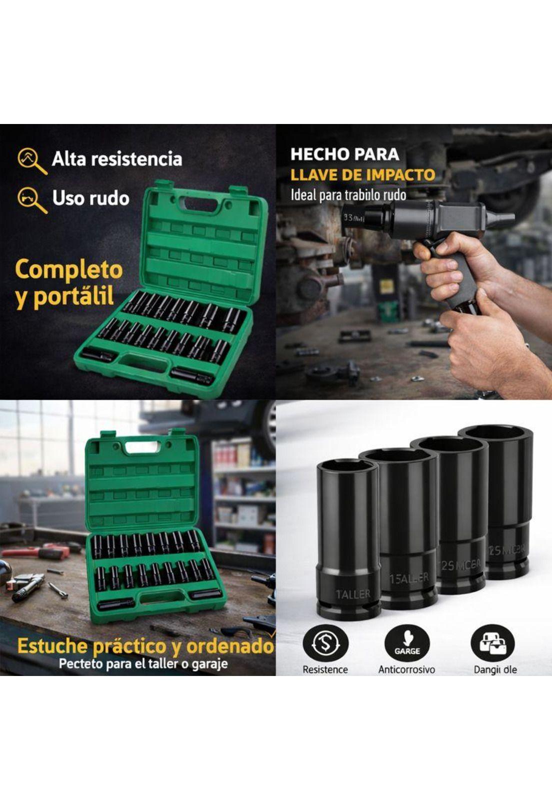 Set Dados Llaves Vaso 1/2” Mecánico 20 Piezas-6