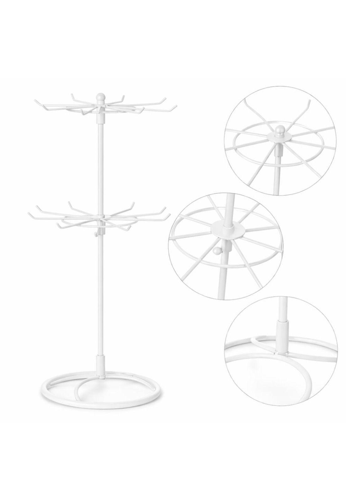 Exhibidor Metálico 2 Niveles para Joyas y Collares-3