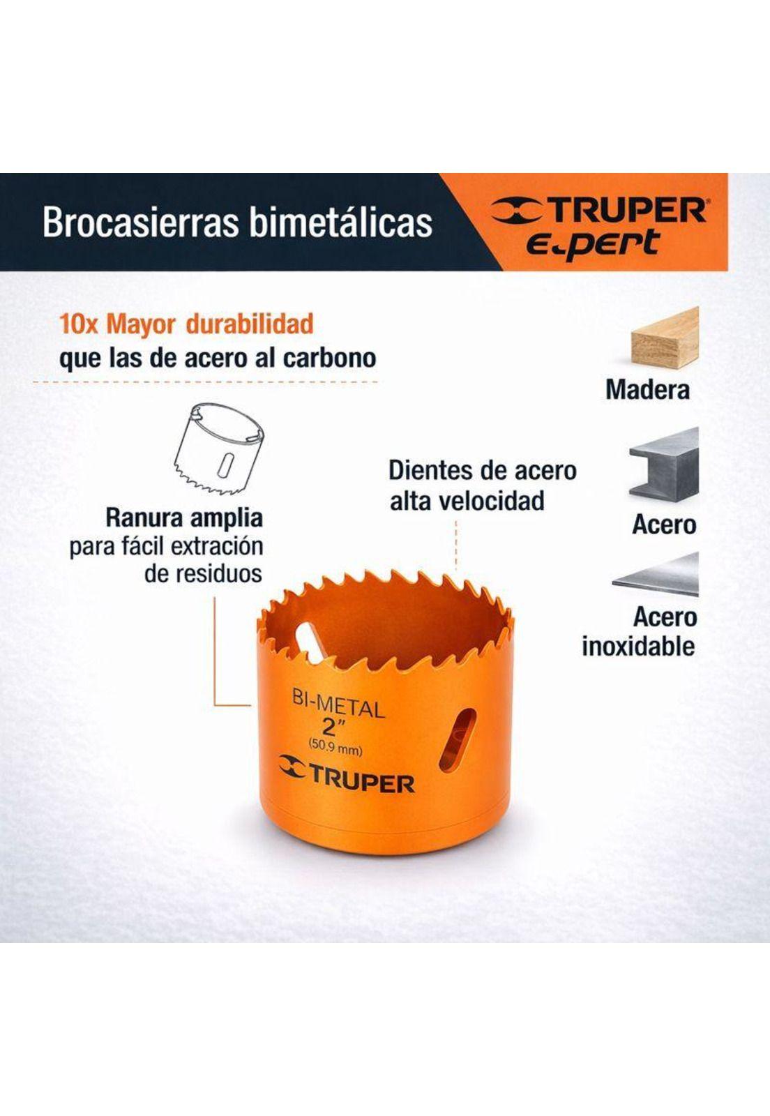 Sierra Copa Bimetalica Truper Expert, Cobi-2 50mm-2