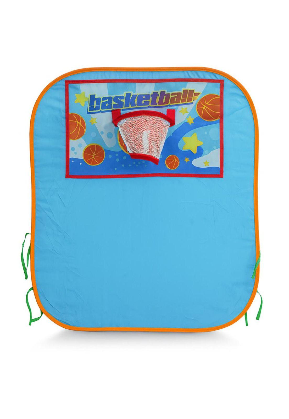 Piscina de Juegos Infantil Plegable con Canasta Basketball-4