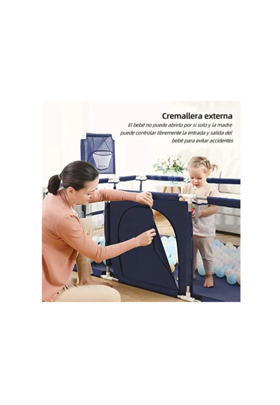 Corral Seguridad Bebes Con Aro De Básquet - Portería futbol-5