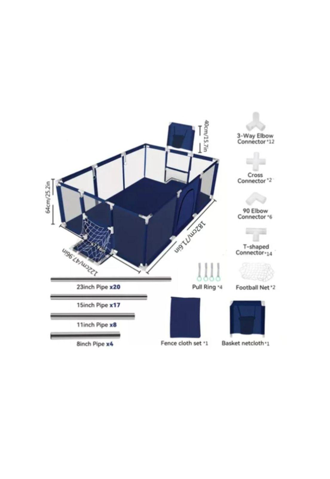 Corral Seguridad Bebes Con Aro De Básquet - Portería futbol-8