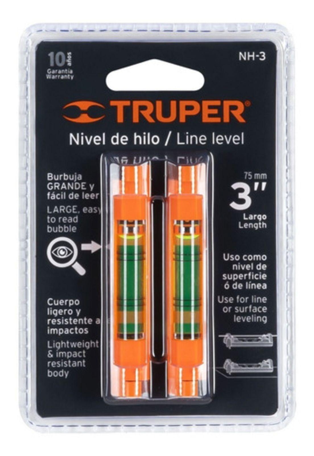Nivel De Hilo De 3 75mm 2und Truper Nh-3-0