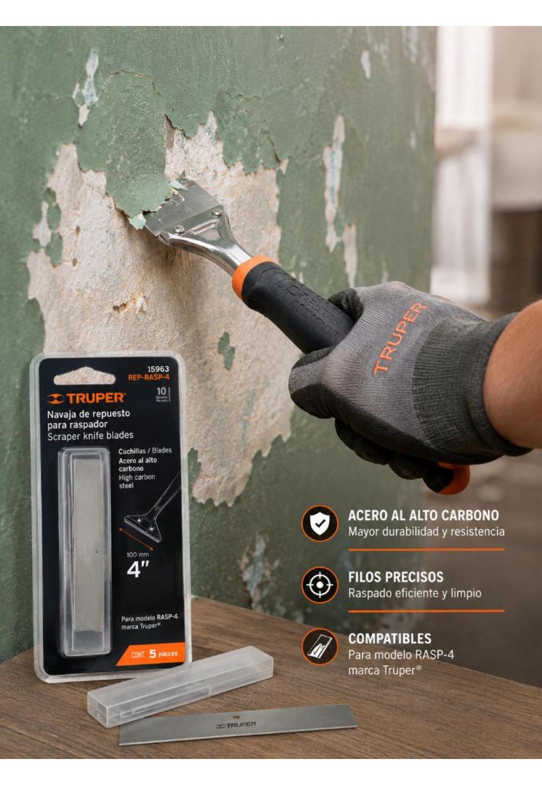 Cuchillas Repuesto Para Raspador Truper REP-RASP-4 5 Pzas-2