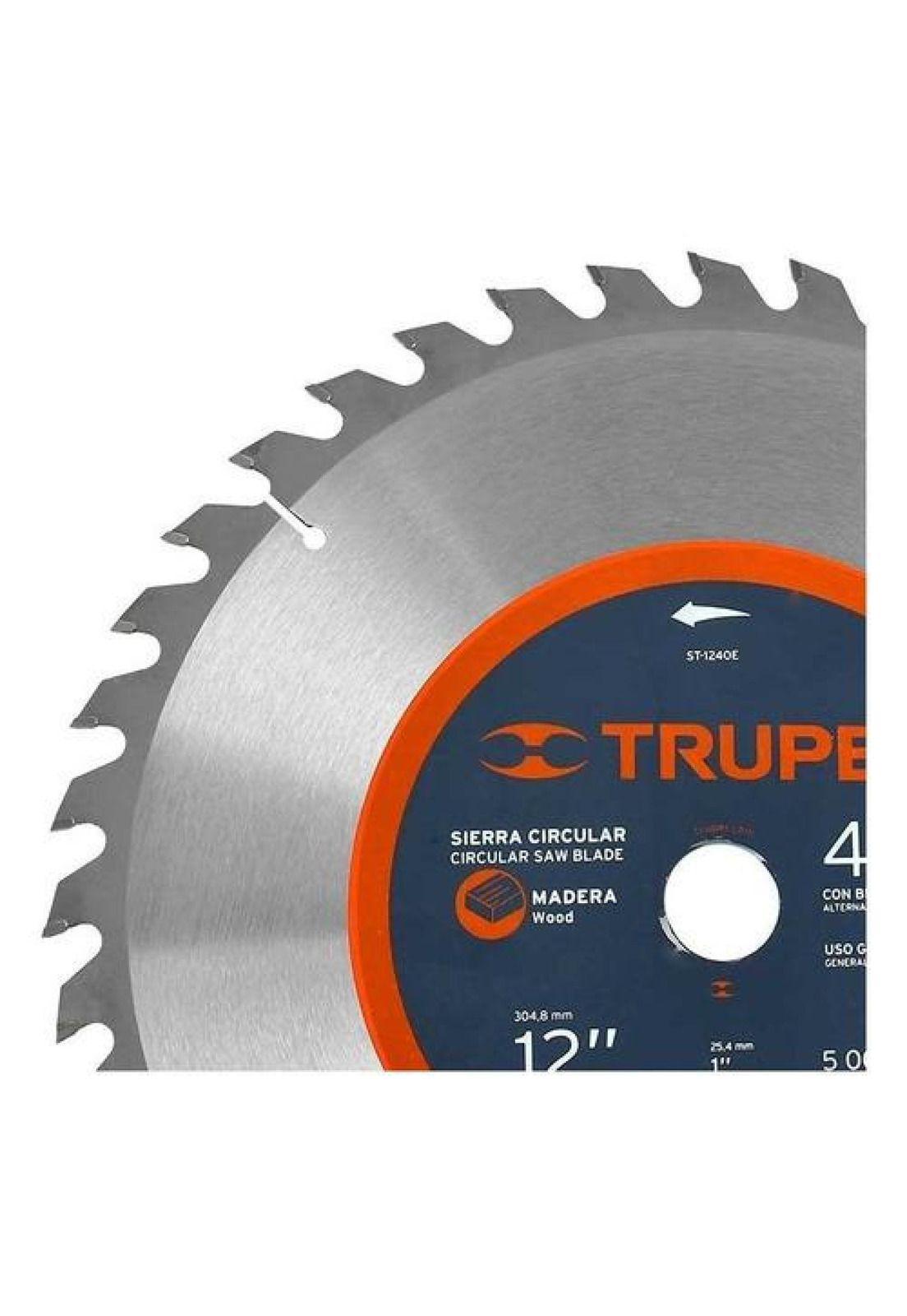 Sierra Circular Truper P/madera 12 X 40 Dts. Profesional-1