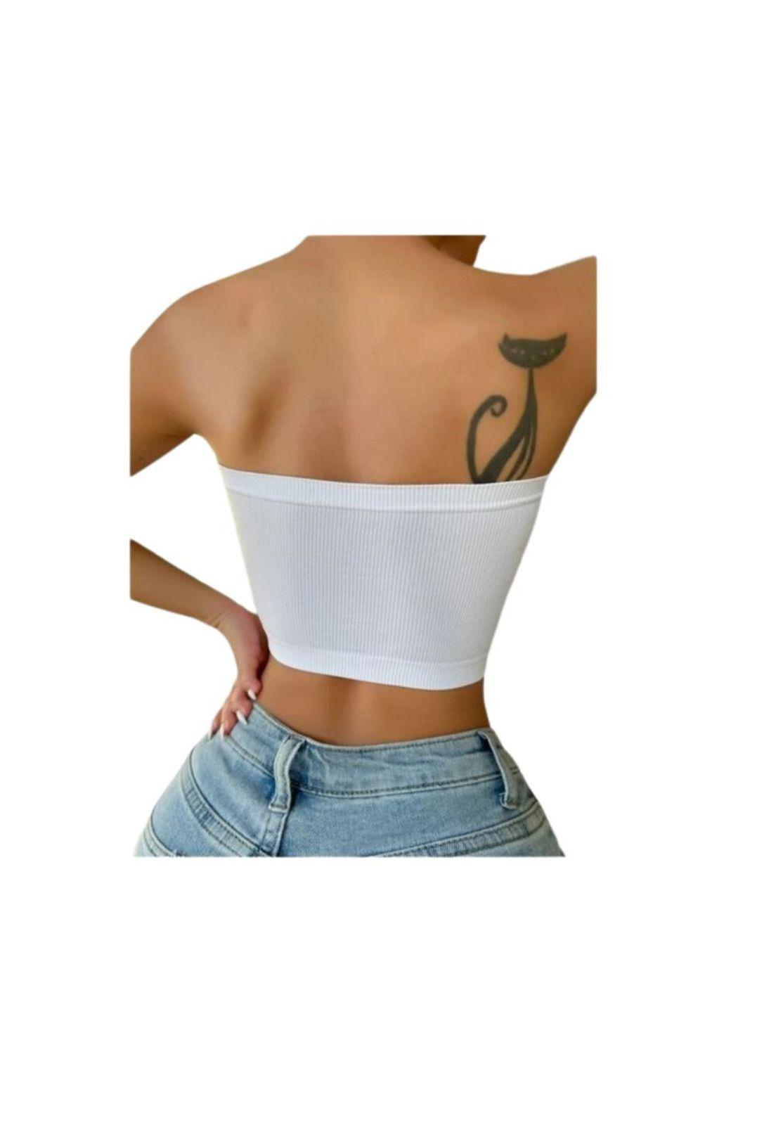 Crop Tops Sujetador con abertura Sexy 2023-3