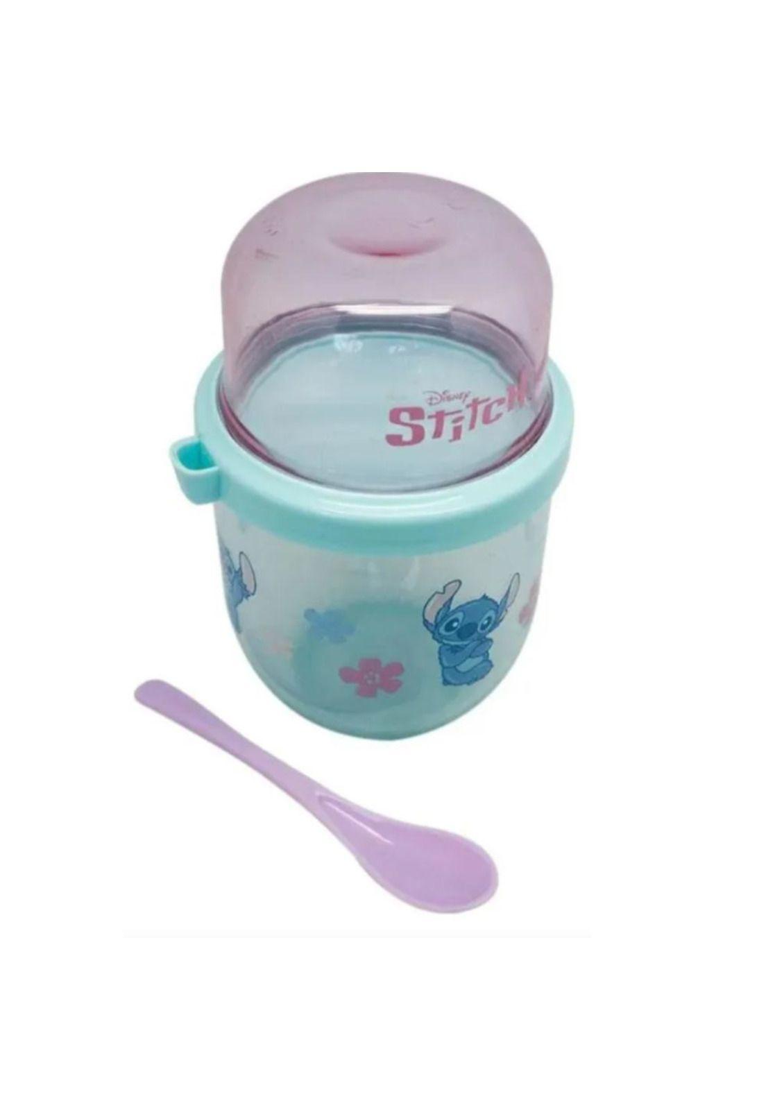 Vaso Yogurt Infantil Disney Stitch 450ml con Cuchara-3