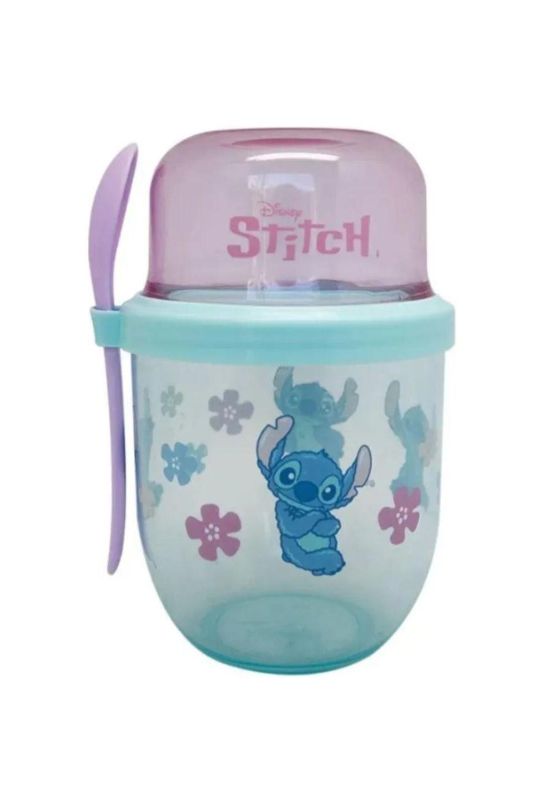 Vaso Yogurt Infantil Disney Stitch 450ml con Cuchara-4