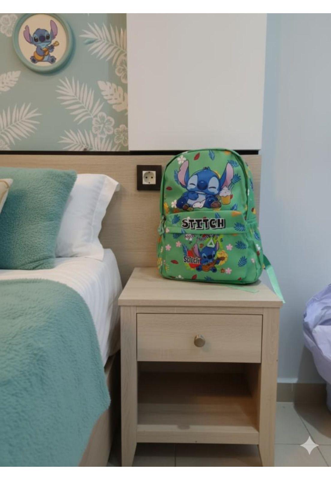 Mochila Infantil Stitch Escolar Estampado Original Disney-1