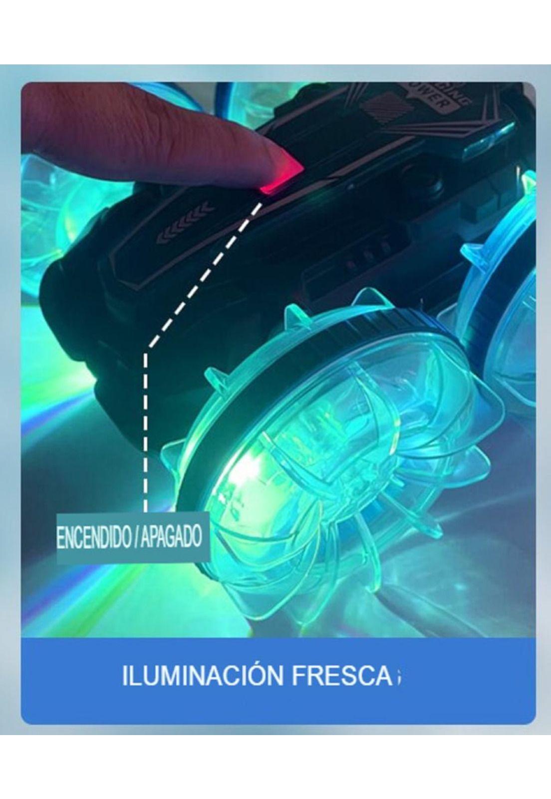 Auto Coche a Control Remoto Anfibio y Tierra Todoterreno LED-5
