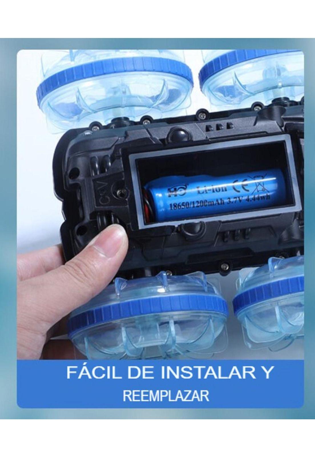 Auto Coche a Control Remoto Anfibio y Tierra Todoterreno LED-6