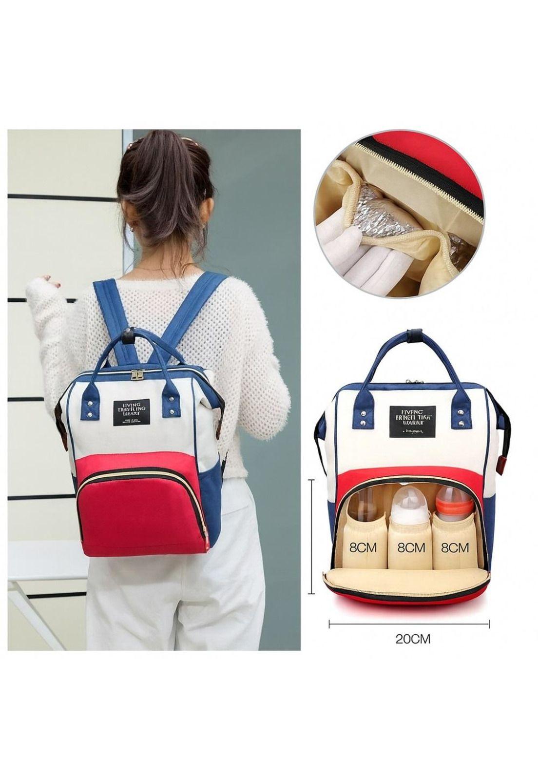 Mochila Pañalera Maternal Bebé Mamá Importada Multibolsos-5