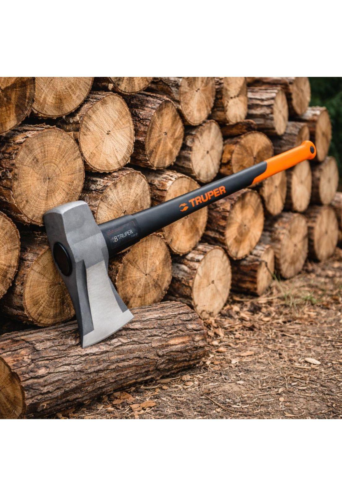 Hacha Para Partir Madera 8 Lbs Truper Tjr-8fx-7
