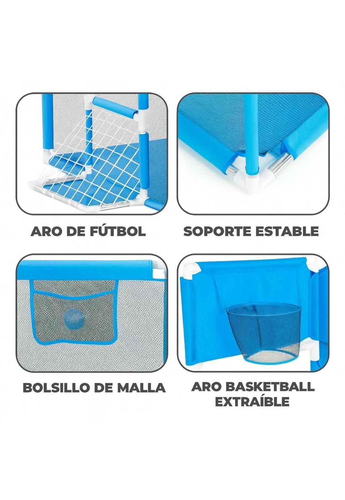 Corral Infantil de Juego 180 cm con Canasta para Bebés-4