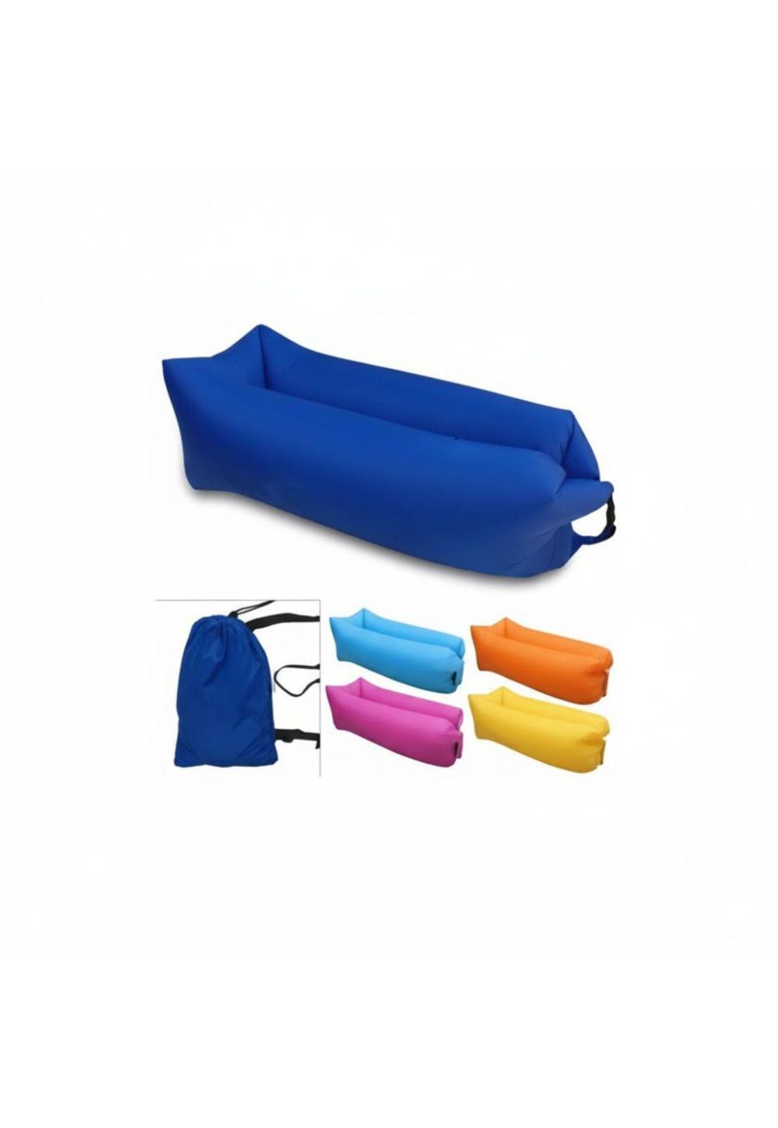 Sofá Sillón Inflable Tumbona Cojín Banano Camping Aire Playa-4