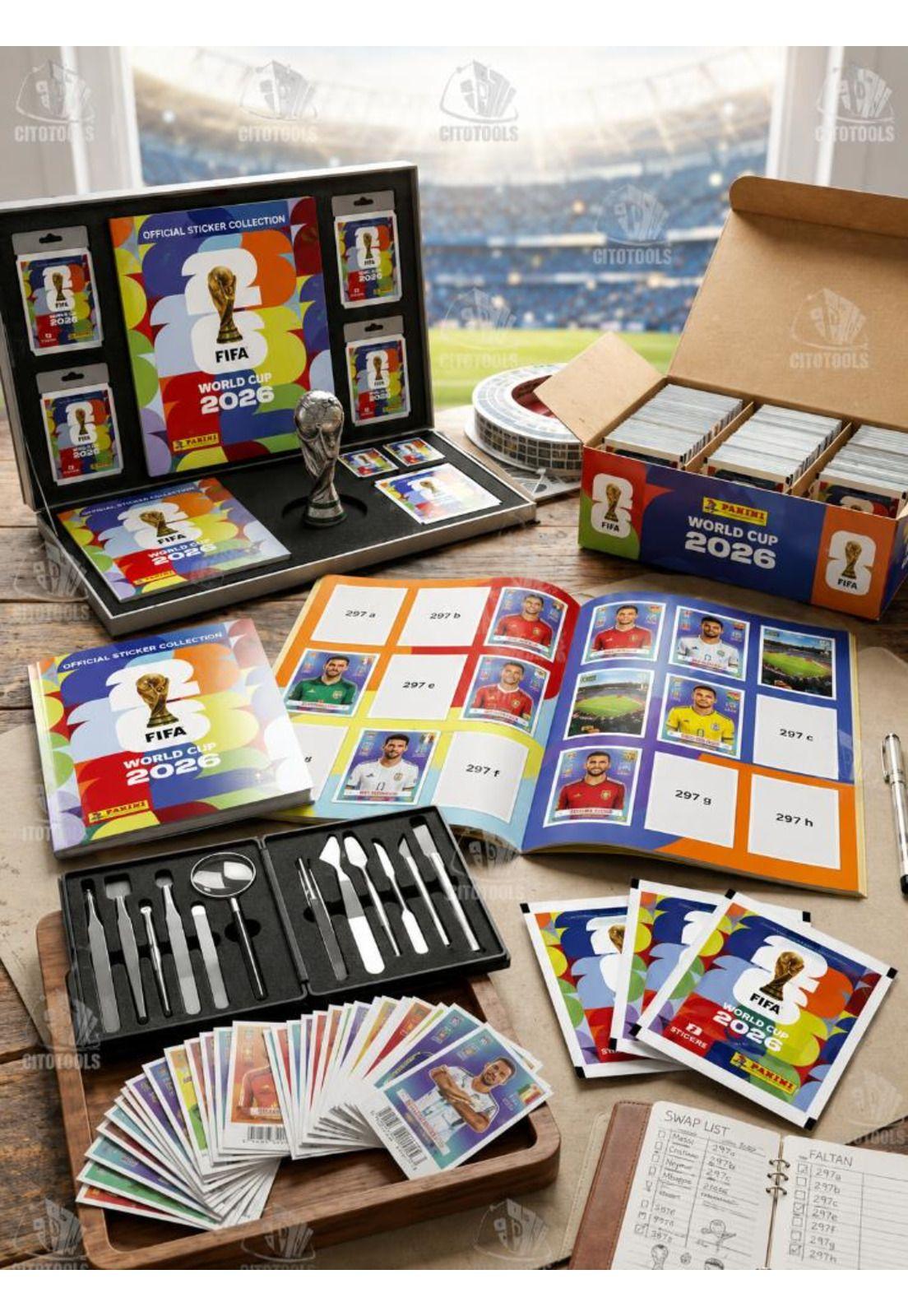 Pack Álbum Panini Tapa Blanda  2026 + 2 Sobres  Oficiales-2