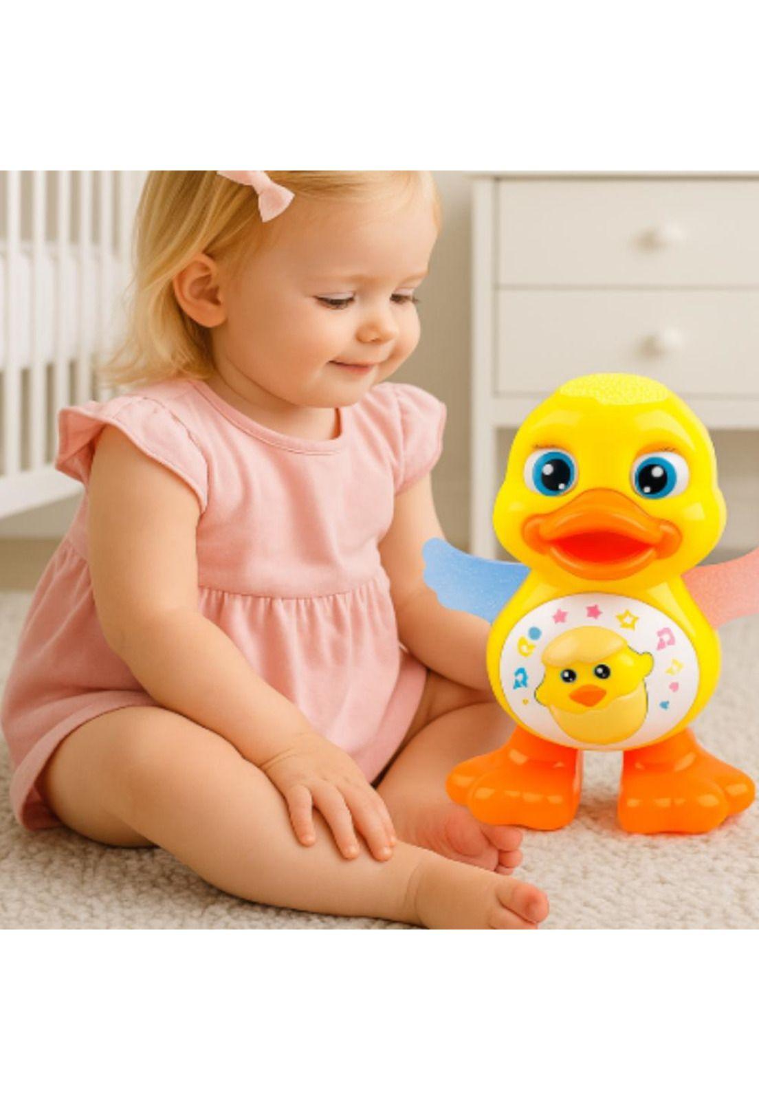 Pato Bailarín con Luces LED y Música Juguete Interactivo-3