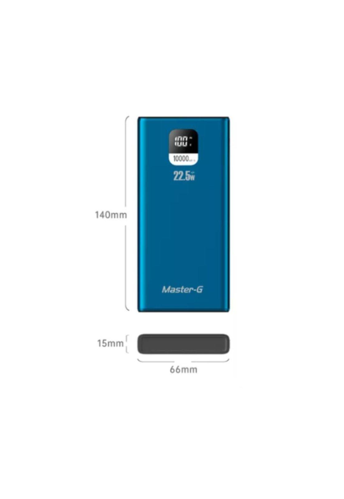 Batería Externa Power Bank 10000 Mah 22.5w Master-g Portátil-2