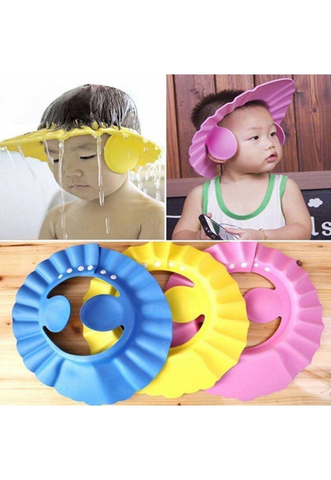 Gorro Visera De Baño Ducha Bebes Y Niños Goma Eva Ajustable-1