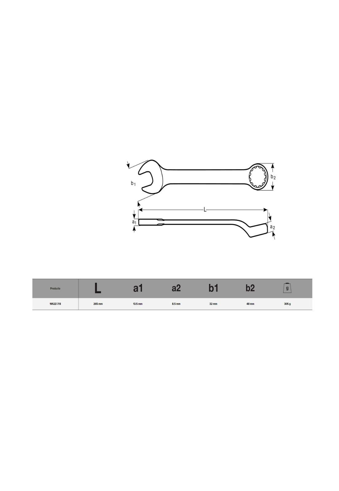 LLAVE PUNTA CORONA 1952Z 7/8'-2