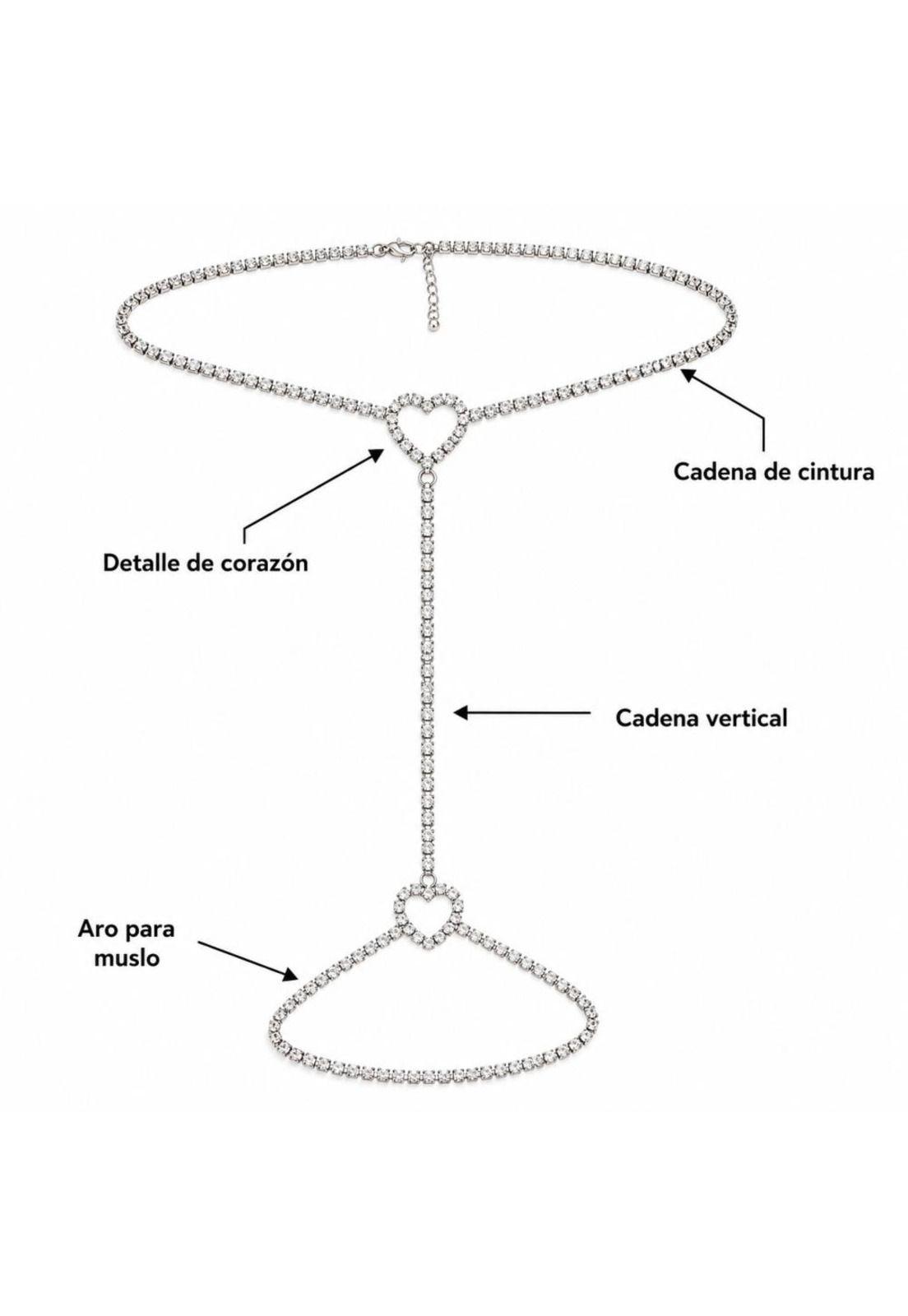 Cadena / Accesorio / Liguero Para Pierna Diamante-8