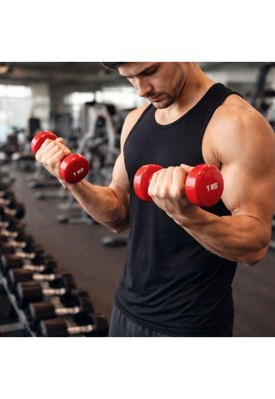 Mancuernas De Vinilo 1 Kg Par 2 Unidades Fitness-2