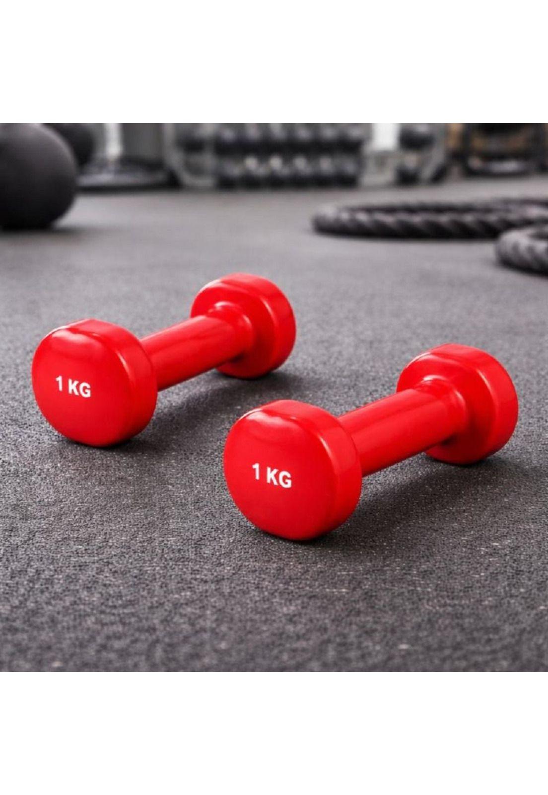 Mancuernas De Vinilo 1 Kg Par 2 Unidades Fitness-4