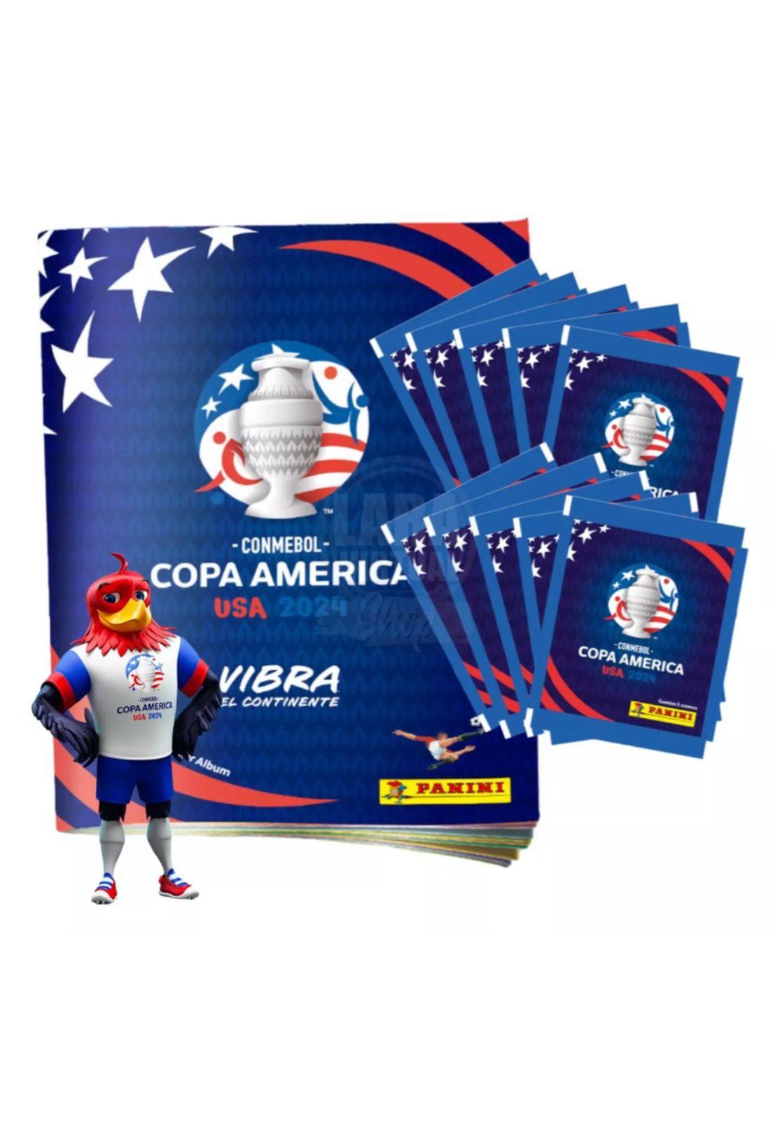 Álbum Tapa Blanda COPA AMERICA 2024 + 10 Sobres-0