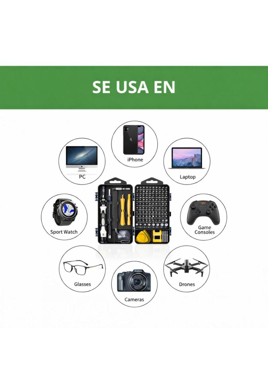 Kit Destornilladores de Precisión 115 en 1 para Celulares-3