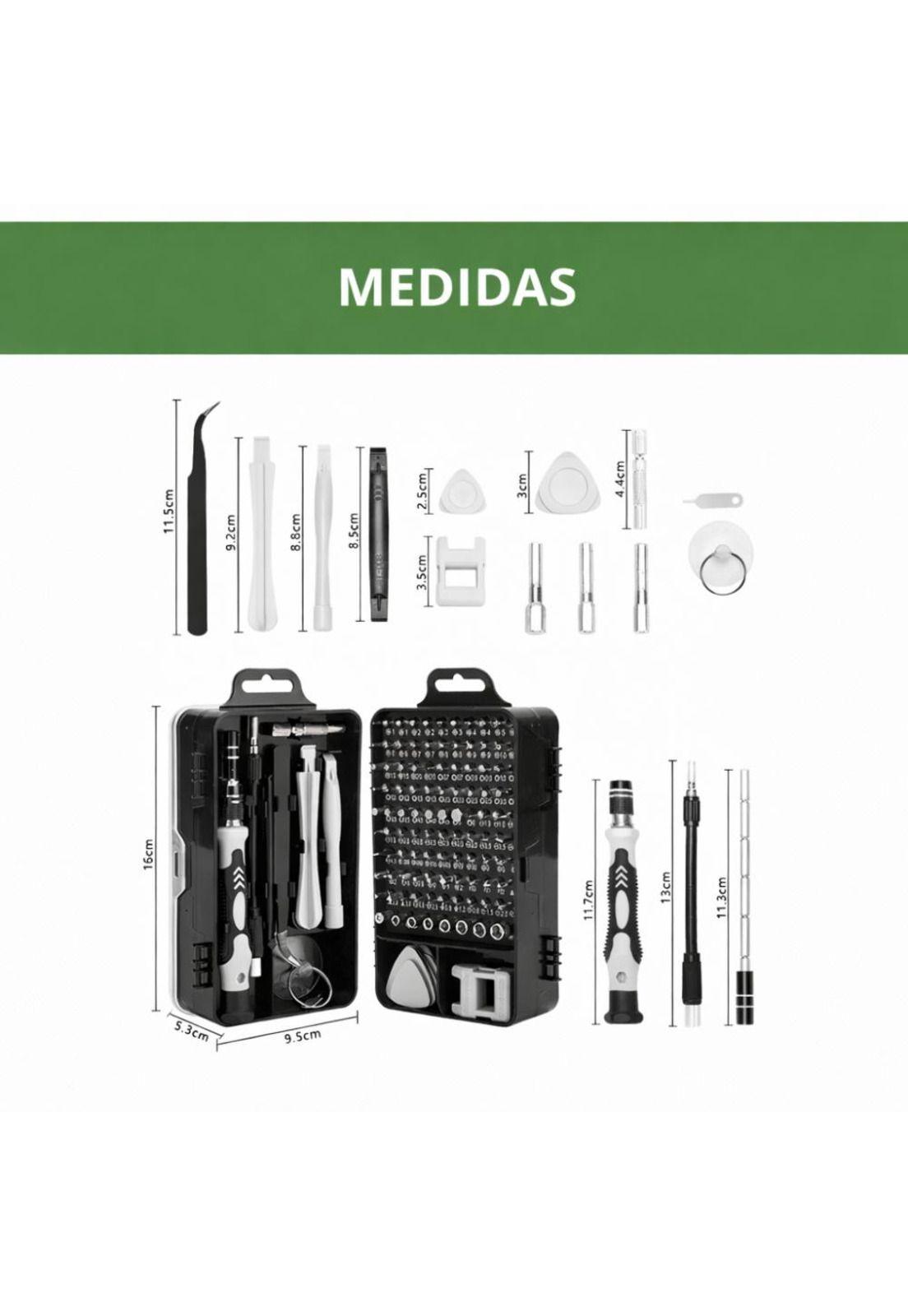 Kit Destornilladores de Precisión 115 en 1 para Celulares-5