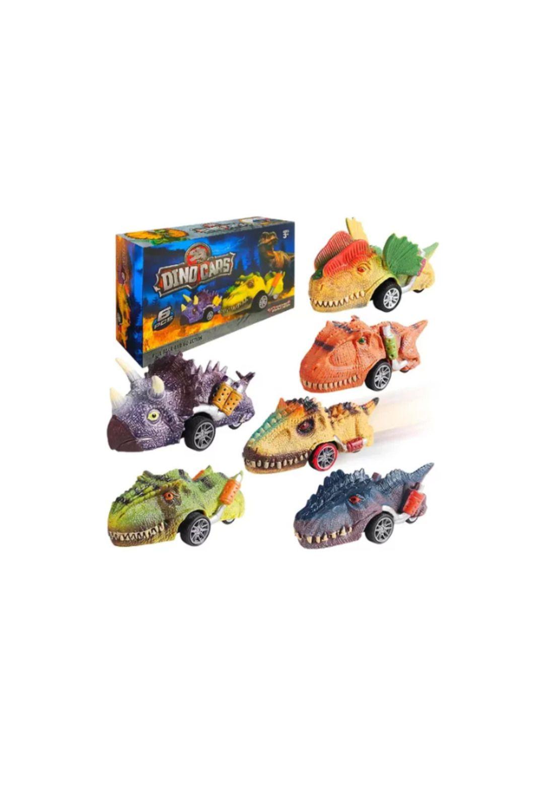 Set 6 Autos Dinosaurio A Fricción Dino Cars  Juguete Niños-5
