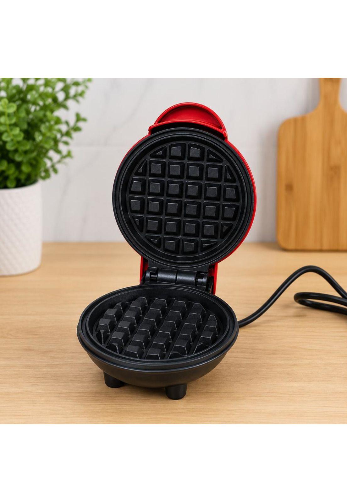 Waflera Eléctrica Compacta 350W Antiadherente con Luz Cocina-6