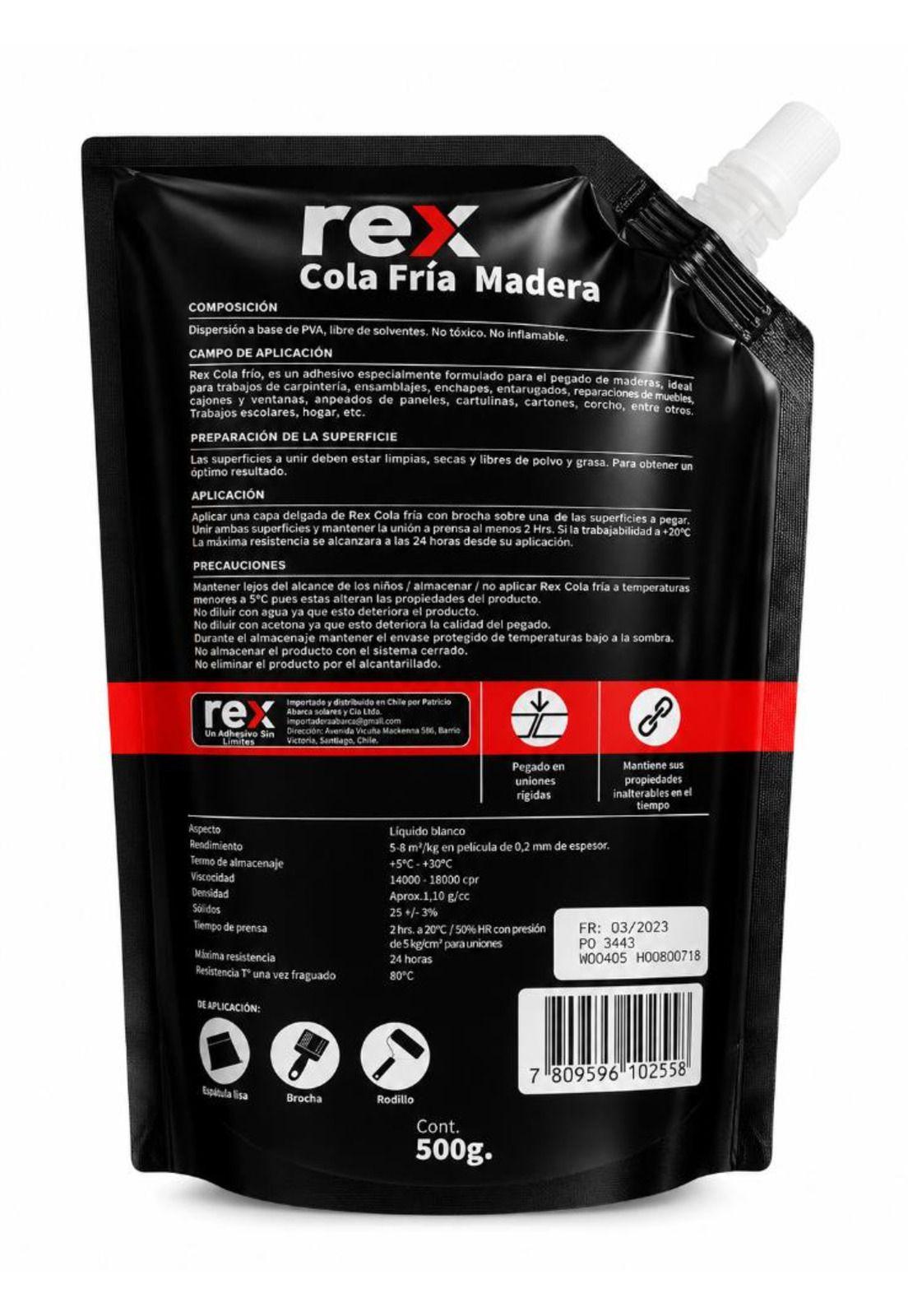 Cola Fría Para Madera Maxima Adherencia Secado Rapido 500grs-3