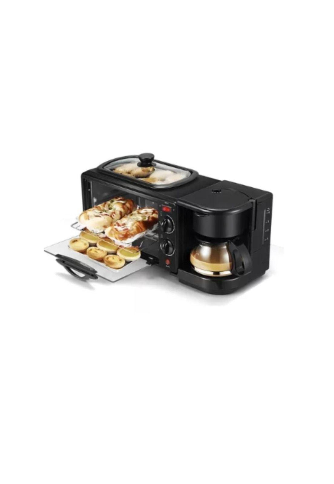 Máquina Para Hacer Desayuno 3 En 1 Horno Cafetera Sarten-8