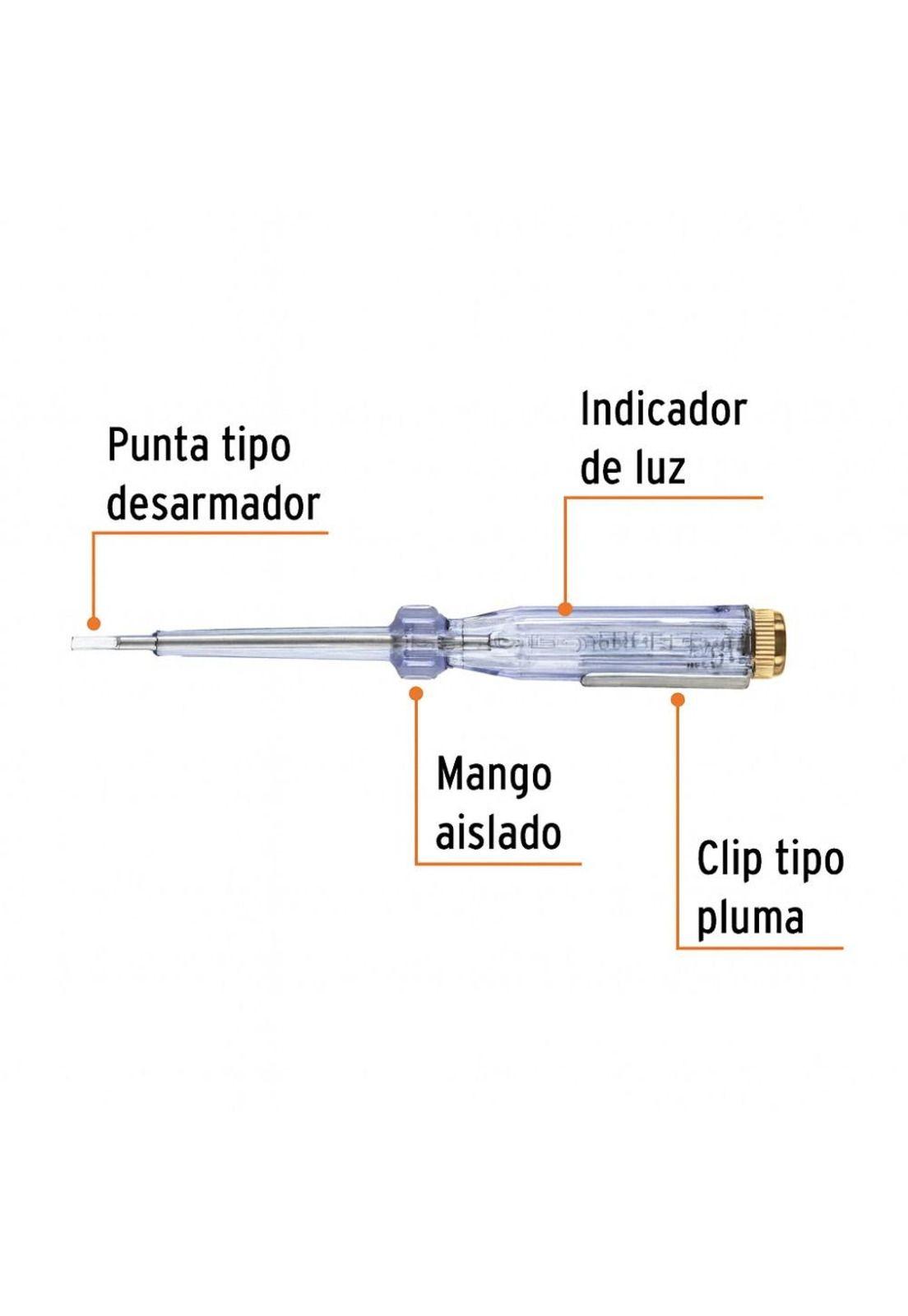 DESTORILLADOR PROBADOR DE CORRIENTE 14-2