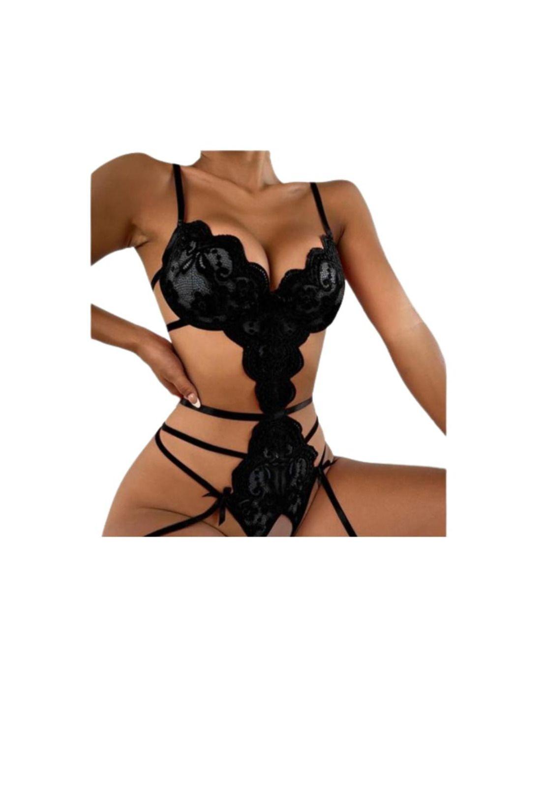Lenceria Erotica Sexy Ajustable, Entrepierna Abierta Sexy-5