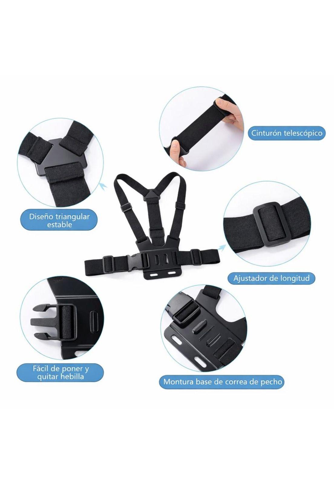 Soporte Celular Arnés Pecho Ajustable 360°-3