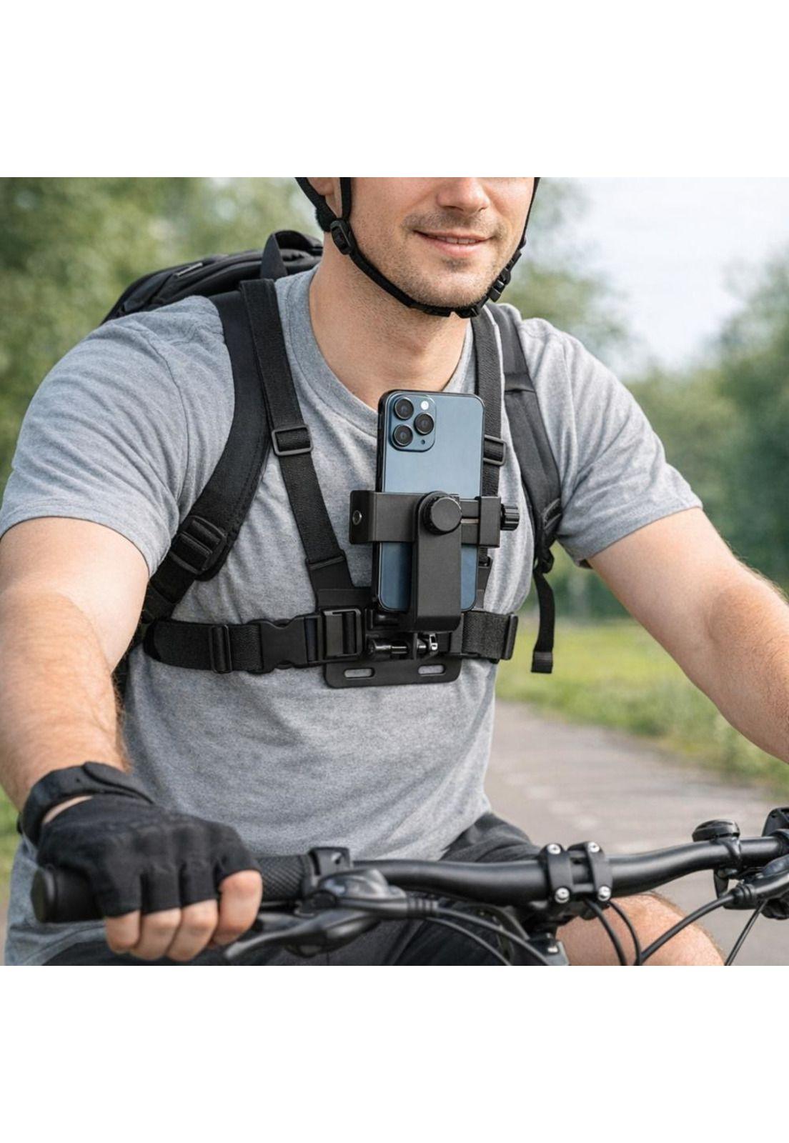 Soporte Celular Arnés Pecho Ajustable 360°-6