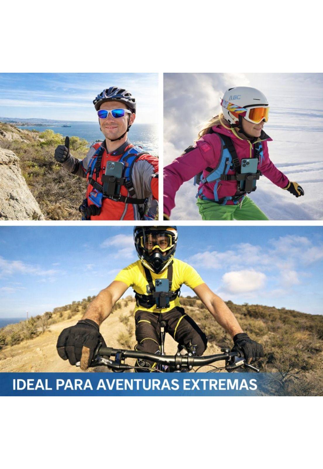 Soporte Celular Arnés Pecho Ajustable 360°-9