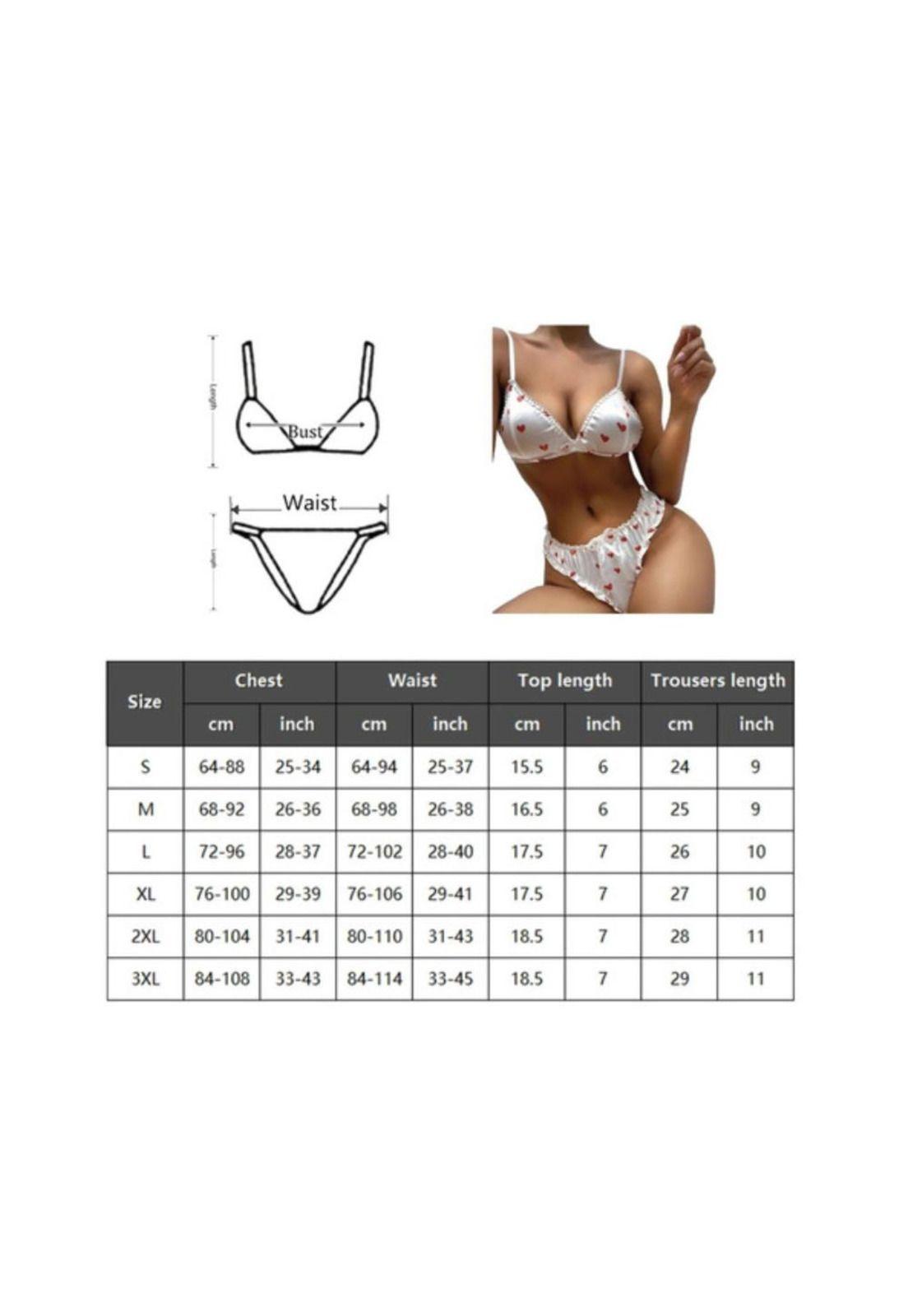 Pijama Sexy Erotica Lenceria 2pcs Con Lazo Ropa Interior-3