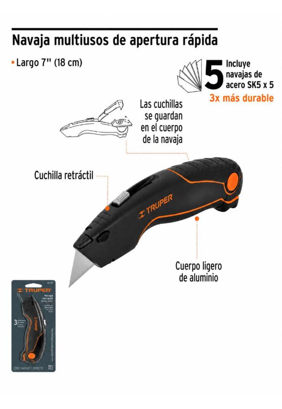 Cuchillo Cartonero Truper Nm-6-3