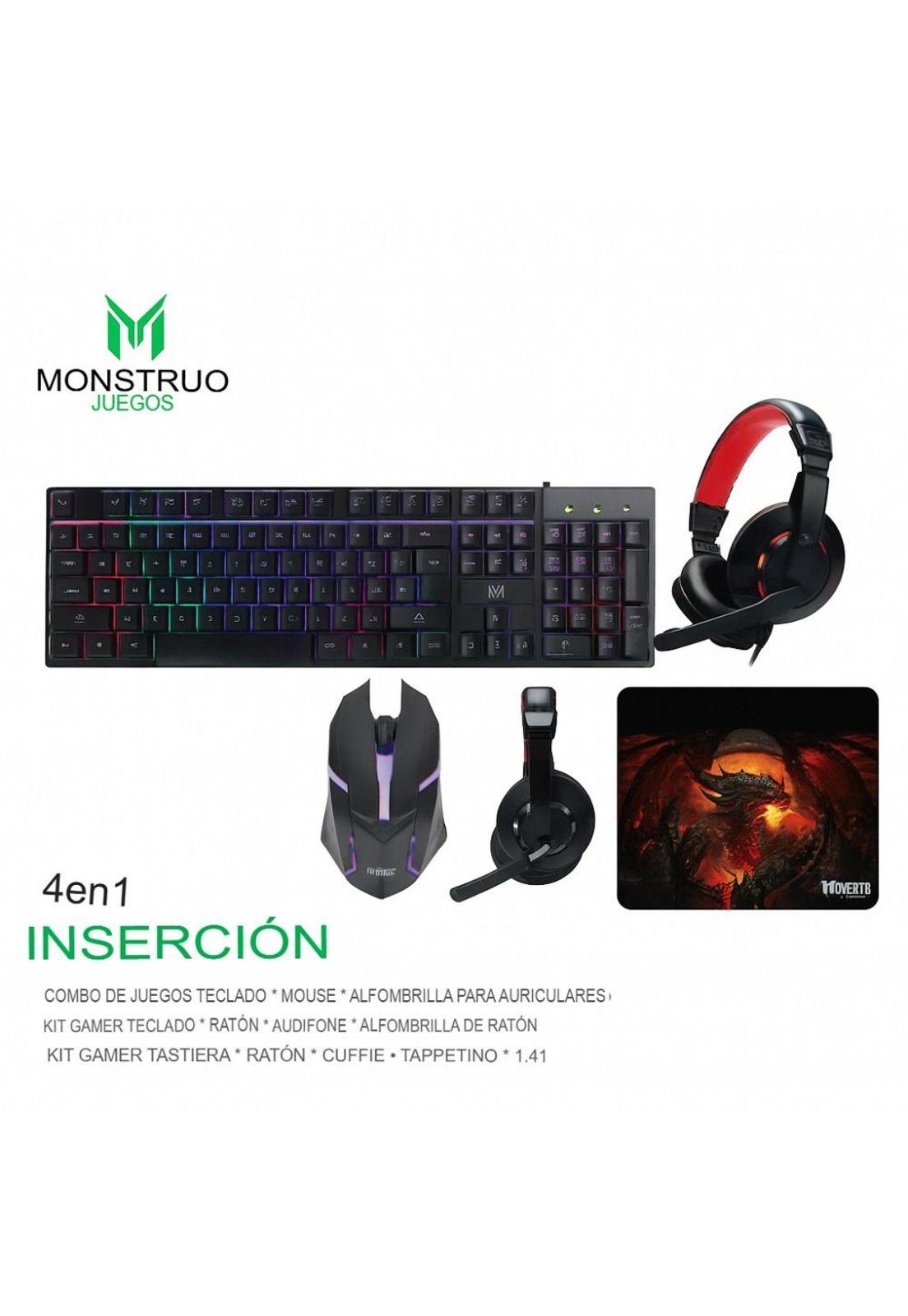 Kit Gamer Ultra K4125  con Teclado y Mouse en Español-2