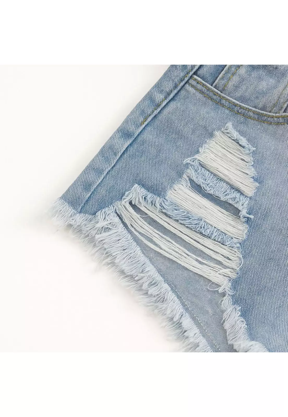 Short Jeans Mujer Mezclilla Denim Tiro Alto Excelente Horma-2