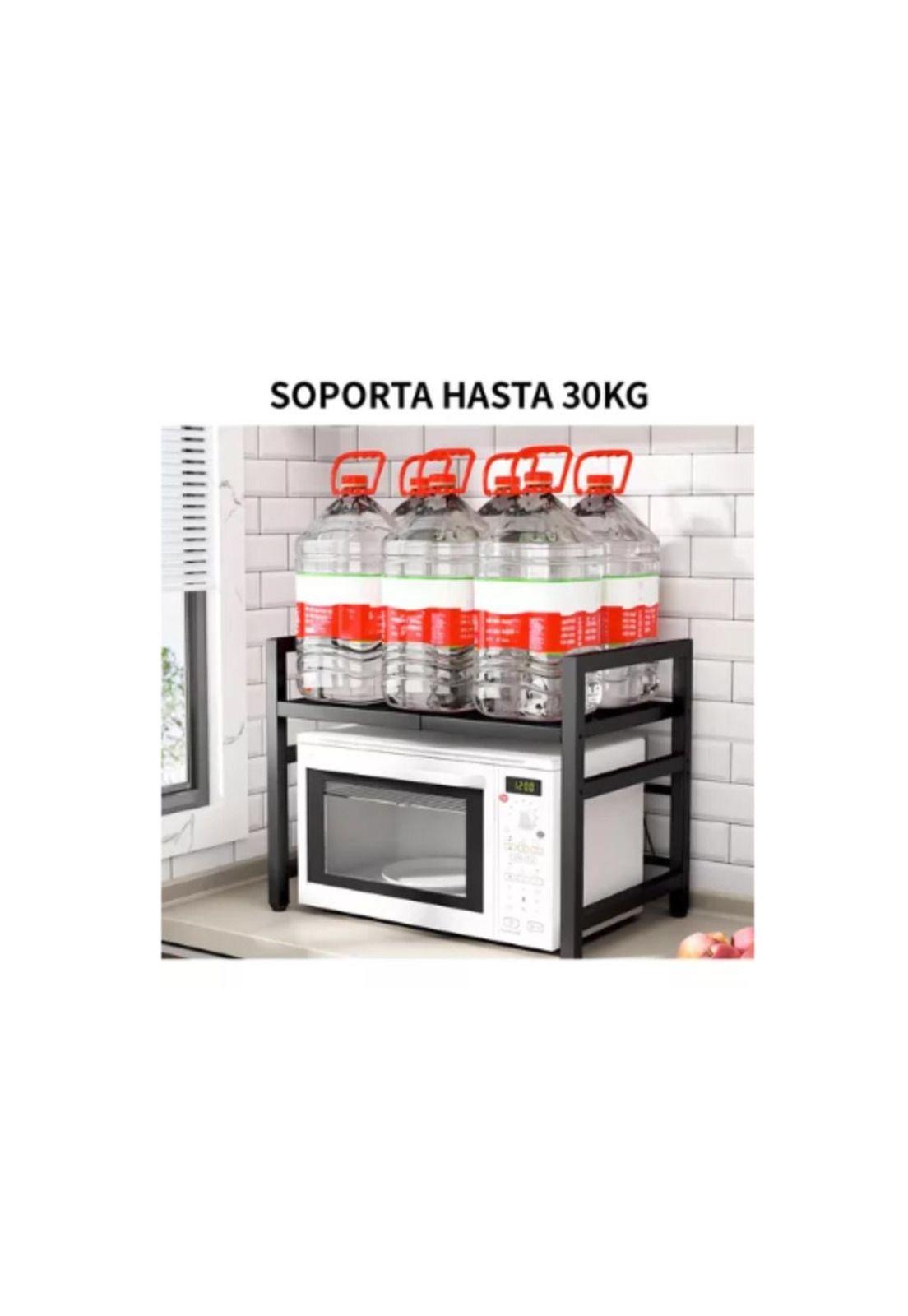 Estante Repisa Rack Extensible Microondas Cocina Ganchos-7
