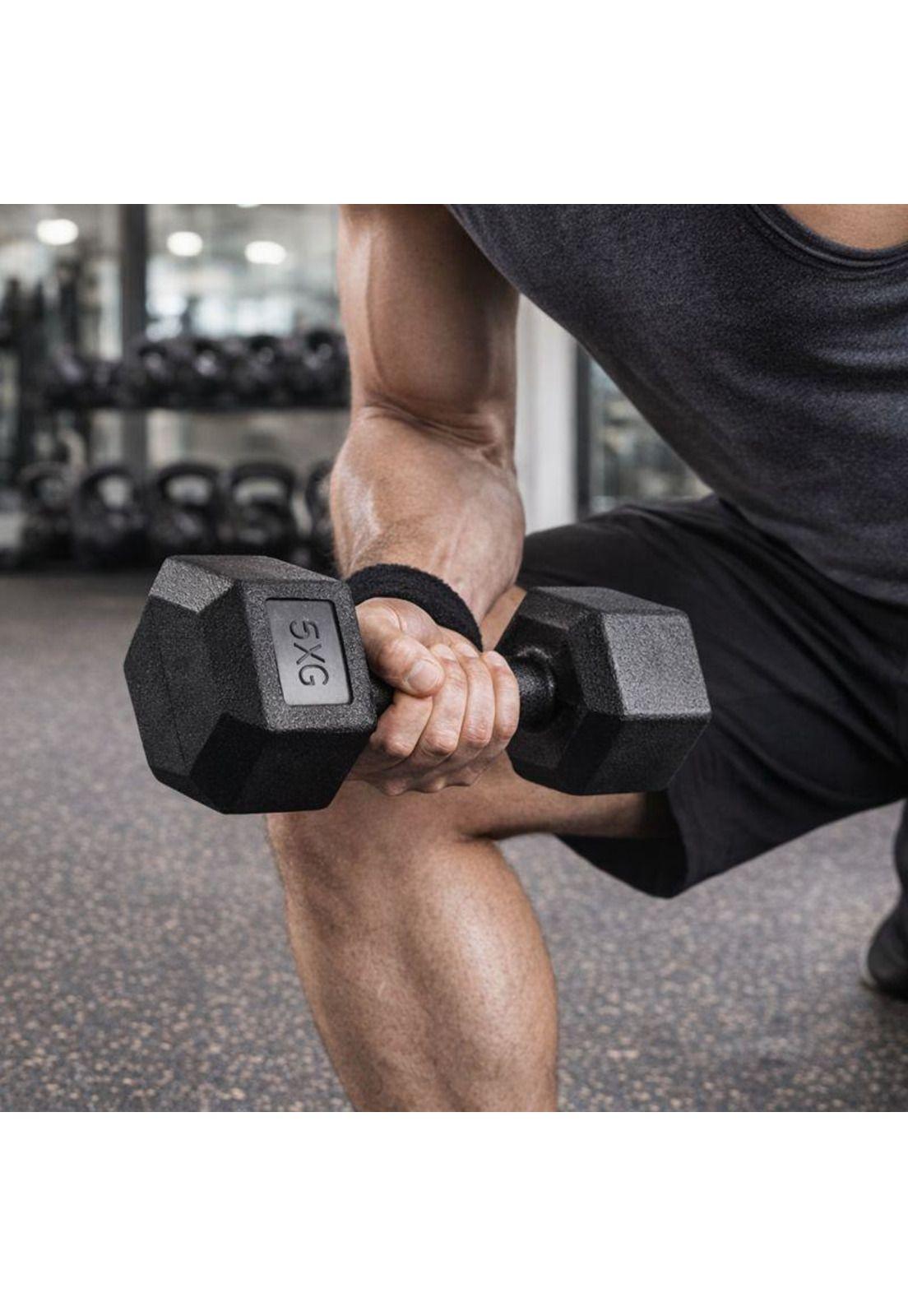 Mancuerna Hexagonal 5KG PVC Antideslizante-2