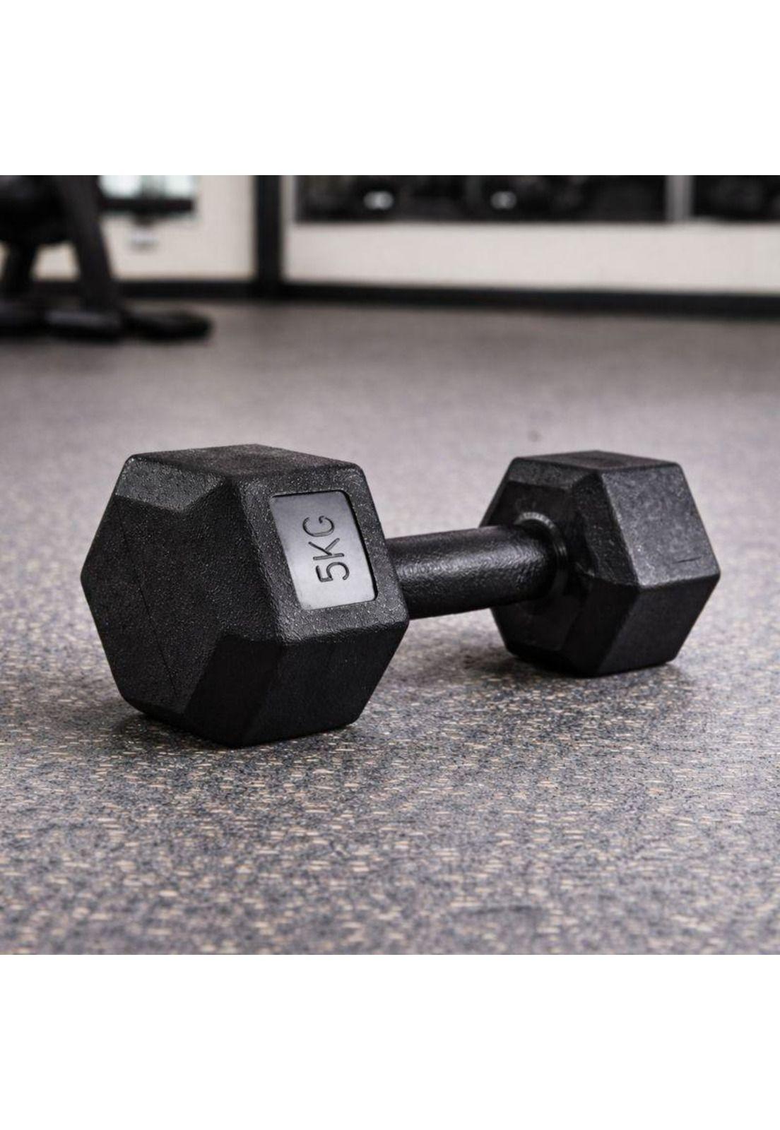 Mancuerna Hexagonal 5KG PVC Antideslizante-6