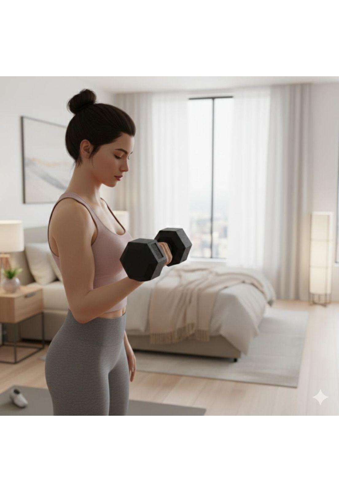 Mancuerna Hexagonal 5KG PVC Antideslizante-8