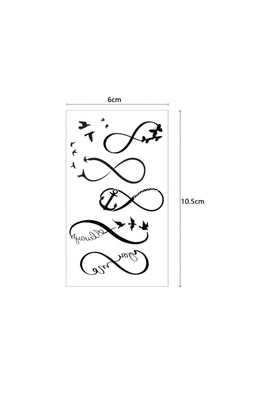 Pegatinas Tatuajes Temporales Impermeables Diseños Top  2024 (MODELO1:Diseño3)-2