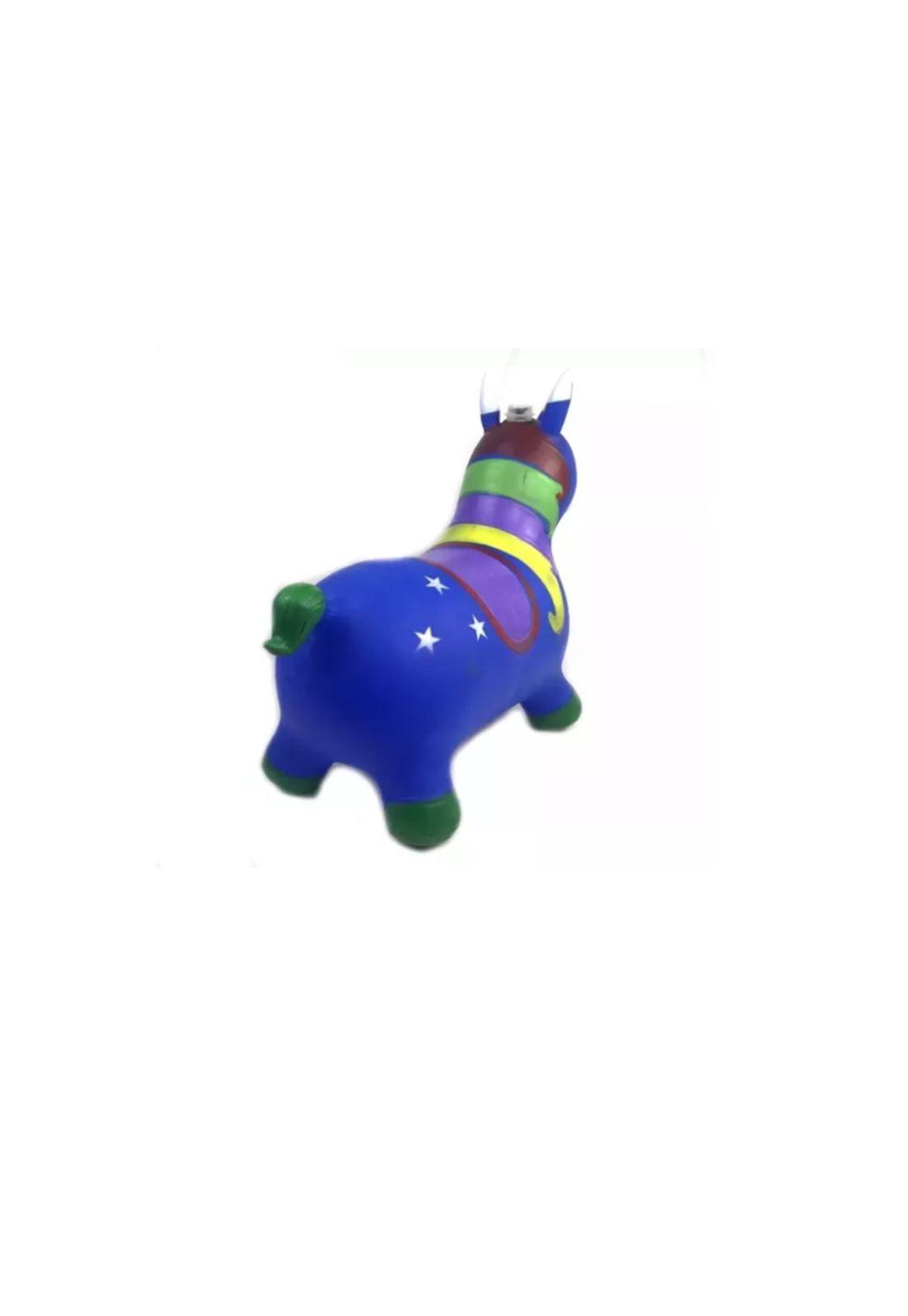 Pony Unicornio Saltarín De Goma Con Sonido Color Azul Niños-2