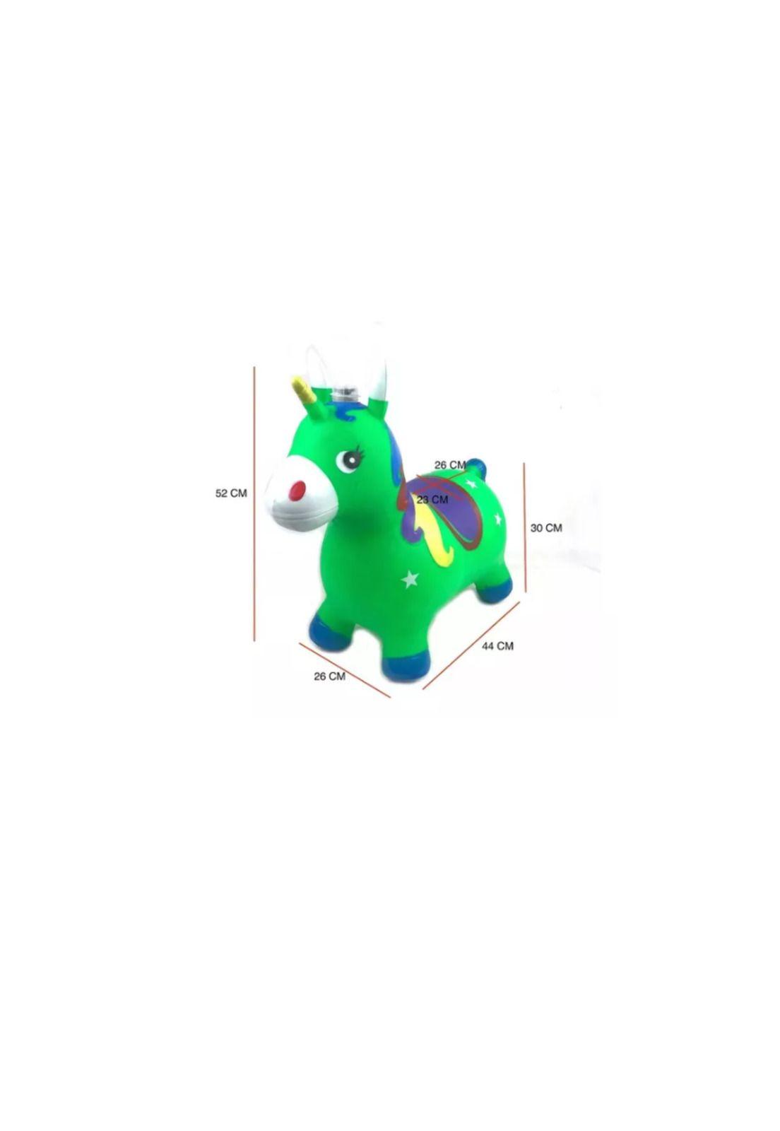 Pony Unicornio Saltarín De Goma Con Sonido Color Azul Niños-5